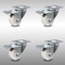 Service Caster 3 Inch SS Nylon Wheel Swivel Top Plate Caster Set with Total Lock Brake SCC SCC-SSTTL20S314-NYS-4 - alternate 1